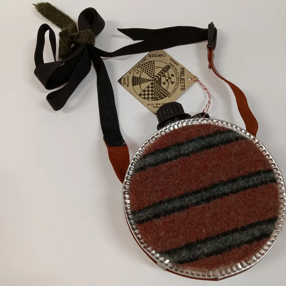 NWT ProjectOR (Oregon) Pendleton Wool Water Canteen Hiking Camping Crossbody
